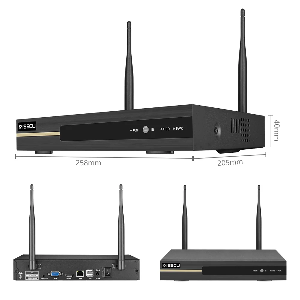 MISECU 8CH H.265 3MP беспроводной видеорегистратор Wifi CCTV камера система P2P ONVIF IP HDMI Сеть