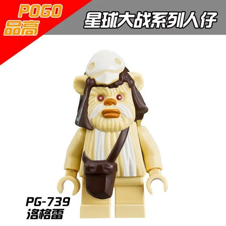 PG8067 8 шт./лот Mace Windu Trooper Ewok деревня Tokkat Wicket Logray строительные блоки кирпичи детские