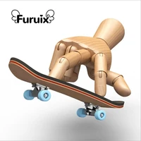 1set finger skateboard mini skateboard model wooden fingerboard toy professional stents fingers skate set fingerboard toy