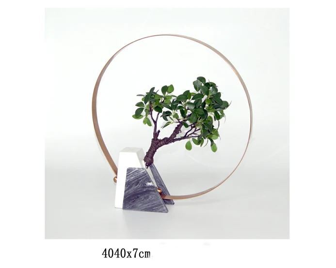 Бесплатная доставка Мраморная Подставка металлическая полка ваза для цветов