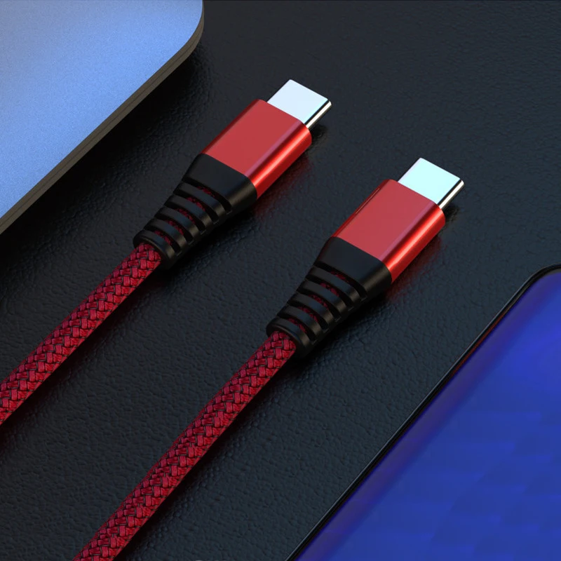 10 шт 60 вт pd кабель usb c к c для macbook заряд