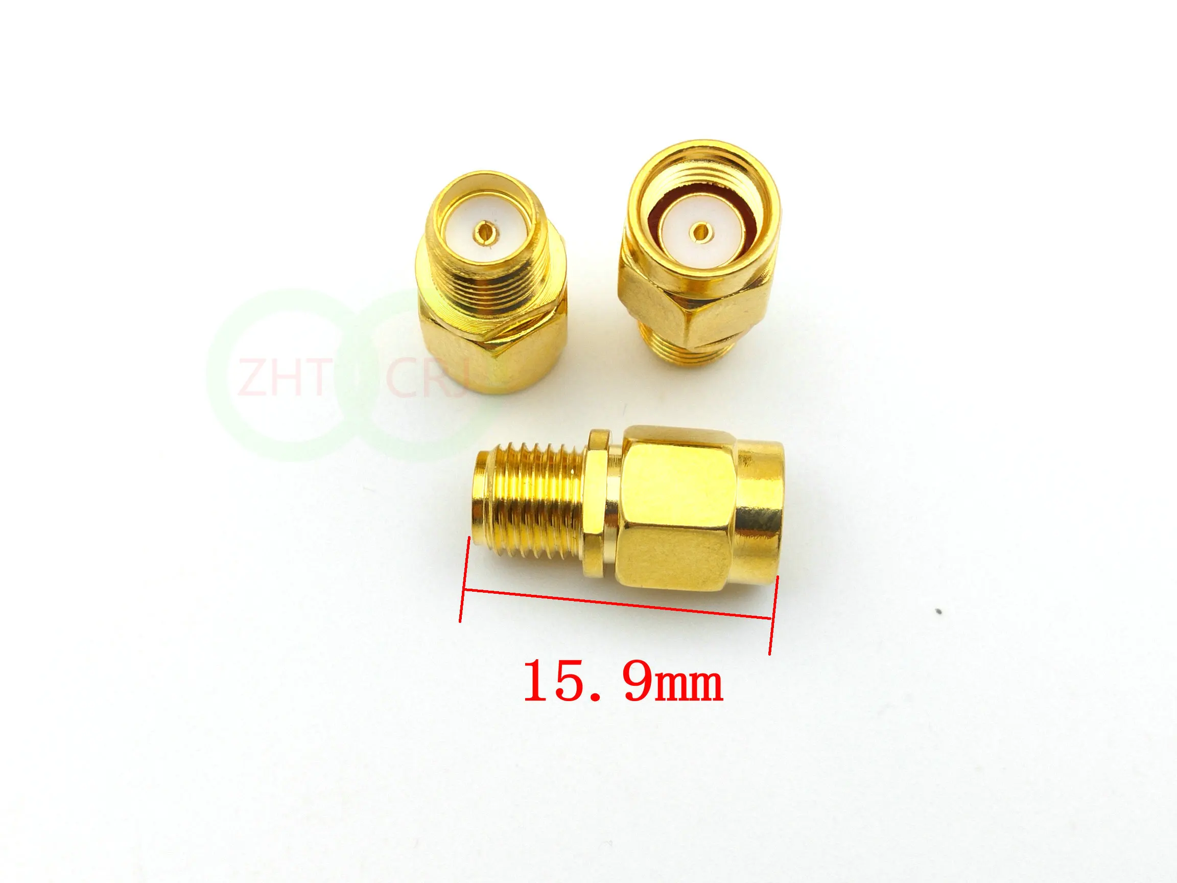 

100pcs Gold plated SMA female jack to RP-SMA male jack center RF coaxial adapter