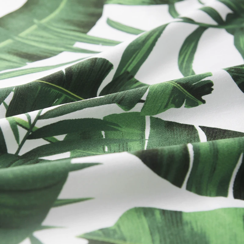 

100% Cotton Fabric for Dress Oil Painting Plantain Printed DIY Doll Clothes Handmade Bedding Patchwork Sewing for Home Textile