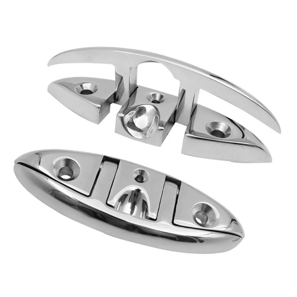 

Stainless Steel Rope Cleat Universal Accessory Cleat Flip Up Marine Parts