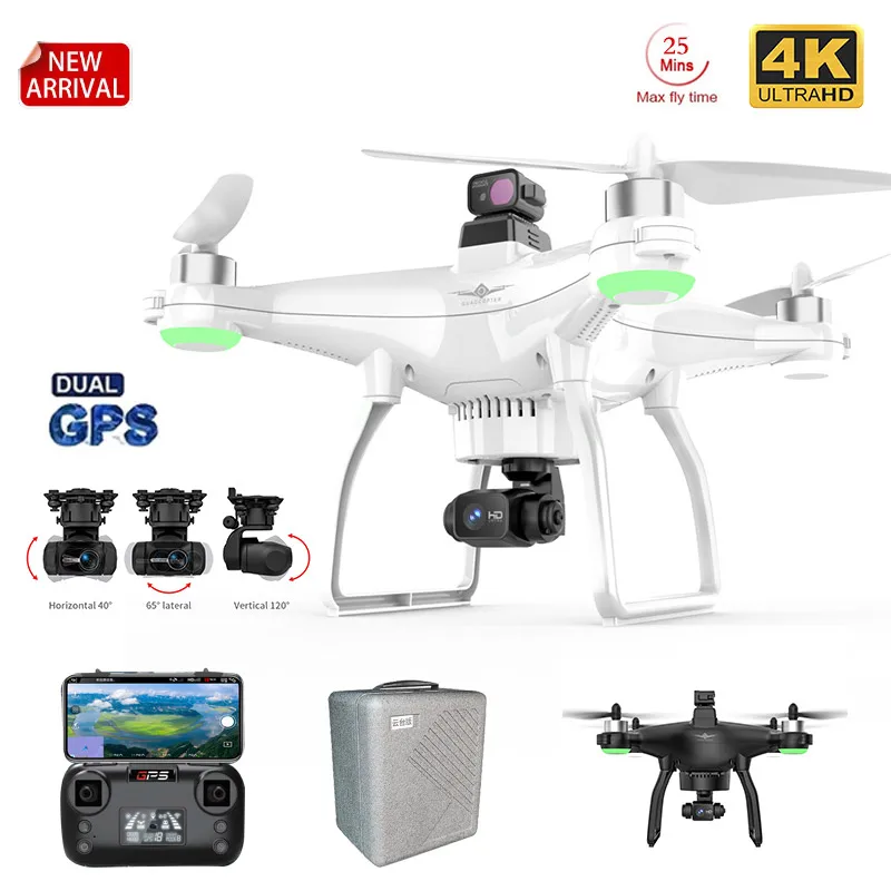 Dron con GPS 4k Profesional, cámara HD de 3 ejes, cardán, antivibración, fotografía aérea, Quadcopter sin escobillas, retorno de baja potencia, novedad de 2022
