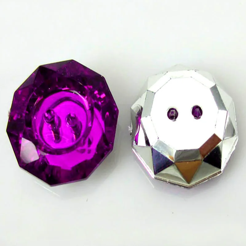 Акриловые кнопки для шитья граненные блестящие поделок аксессуары одежды 24 шт. 18