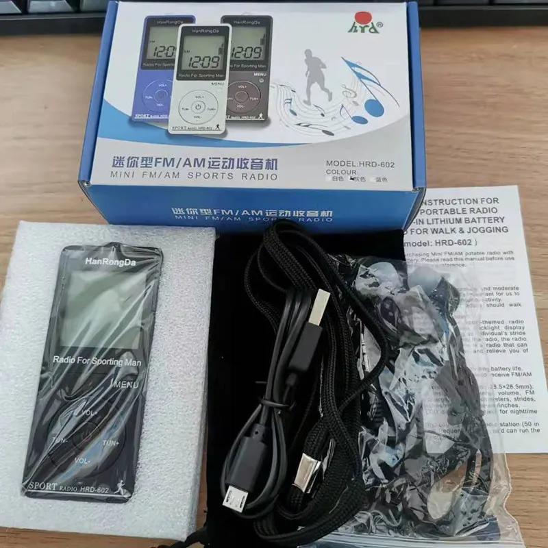 Портативный радиочастотный приемник FM/AM радиоприемник с ЖК дисплеем и кнопкой