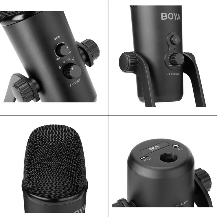 BOYA BY PM700 USB конденсаторный микрофон с гибким полярным узором для Windows и Mac
