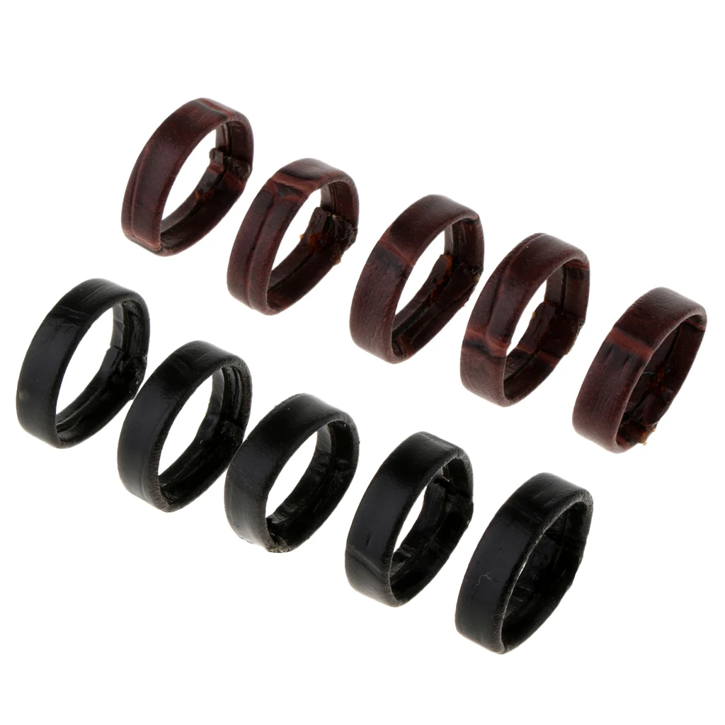 10 шт. кожаный ремешок для часов Ремешок Держатель сменный черный коричневый |