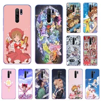cardcaptor sakura anime soft tpu phone case for xiaomi redmi note 10 9 pro max 9t 9s 8 7 9a 9c 8t 7a k20 mi poco x3 nfc x2 cover