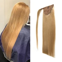 toysww clip in ponytail human hair extensions for women brazilian straight virgin wrap around ponytail hair extensions color 18