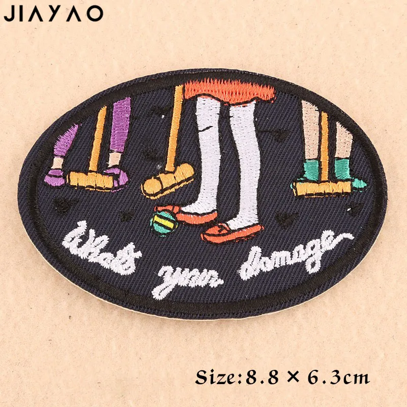 Вышитая нашивка Высококачественная круглая швейная одежда | Дом и сад