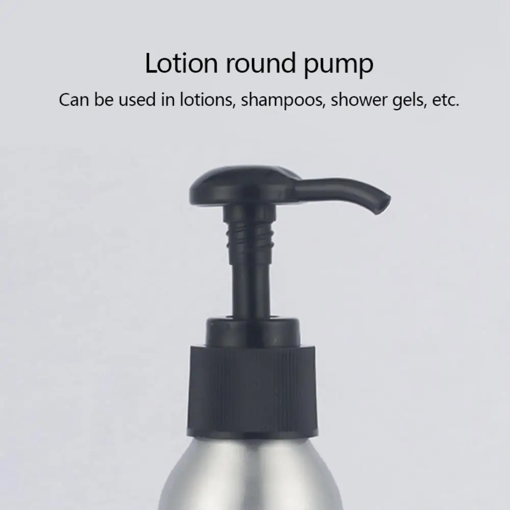1 шт. алюминиевый флакон с насосом для лосьона белая черная крышка металлический