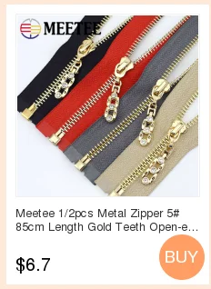 Meetee 2 шт 60-120 см 8# Смола двусторонний на молнии пуховик на молнии DIY длинная одежда Двухсторонний Слайдер ручной Швейные материалы ZA004