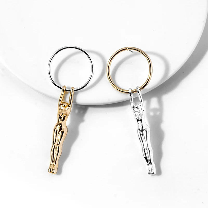 Модные металлические ажурные круглые серьги SRCOI большого размера новинка 2019