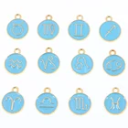 Популярные 12 шт.компл. металлический Alloyblue капель масла эмаль двенадцать созвездий Подвески Diy ручной работы ювелирные изделия аксессуары