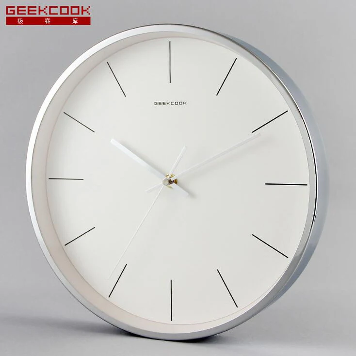 

Simple Metal Wall Clock Modern Design Golden Luxury Silent Glass Clock Wall Orologio Da Parete Nordic Living Room Decor MM50WC
