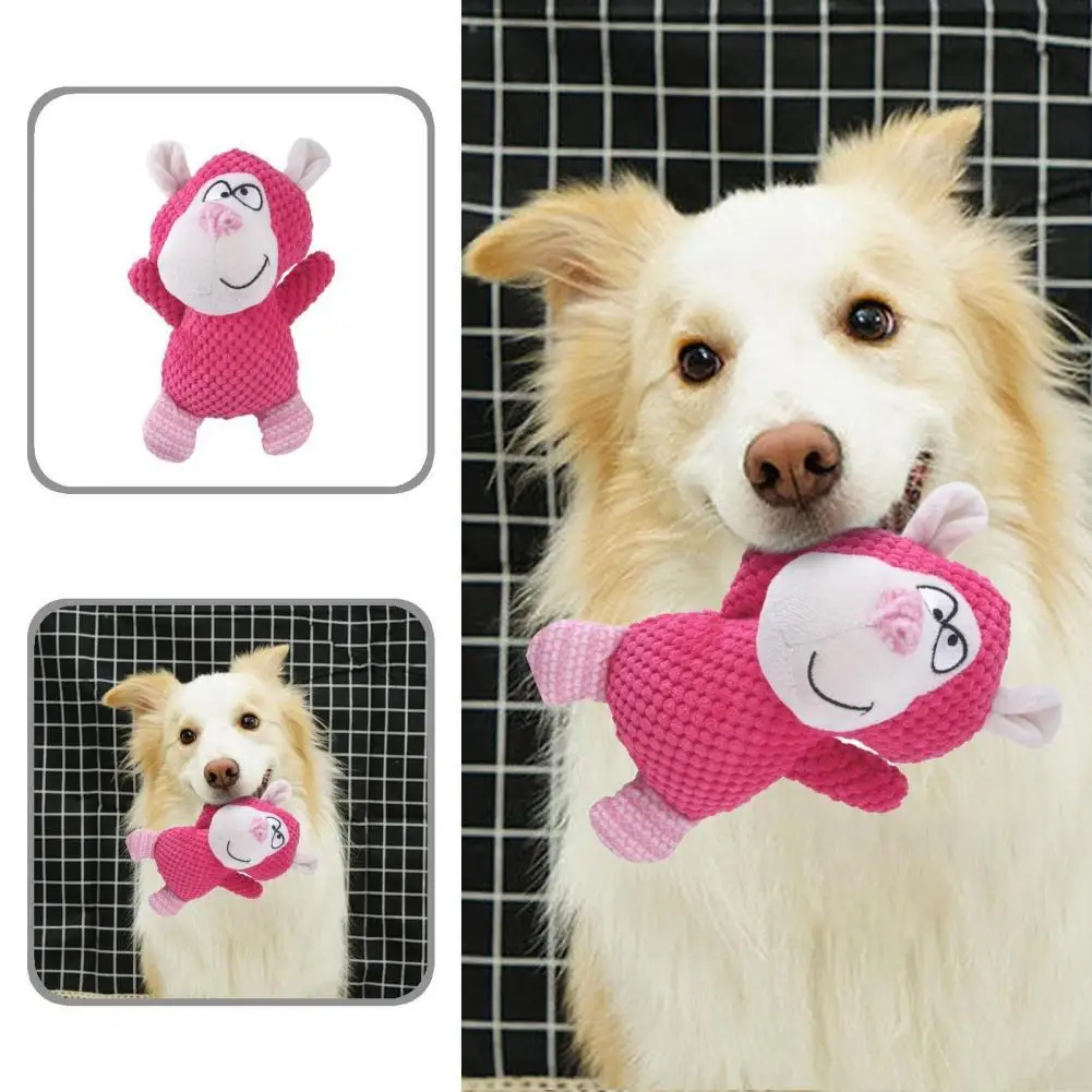 

Bite-Resistant Practical Safe Bite-Resistant Dog Chew Puppy Built-in Sounder Plush Squeaky Toy Safe Pet Accessories