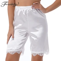 pettipants for women half slip culotte shorts split skirt satin snip sissy panties lingerie security shorts sleepwear