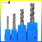 Фрезерный резак, инструмент из вольфрамовой стали с покрытием из сплава, алюминиевый фрезерный станок с ЧПУ, 3 лопасти, фрезерный станок, резак по дереву