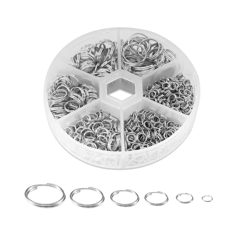 

690 pcs Iron Double Ring Jump Ring Dia 4/5/6/8/10/12mm Gold/Silver DIY Pendant Jewelry Making Connection Ring