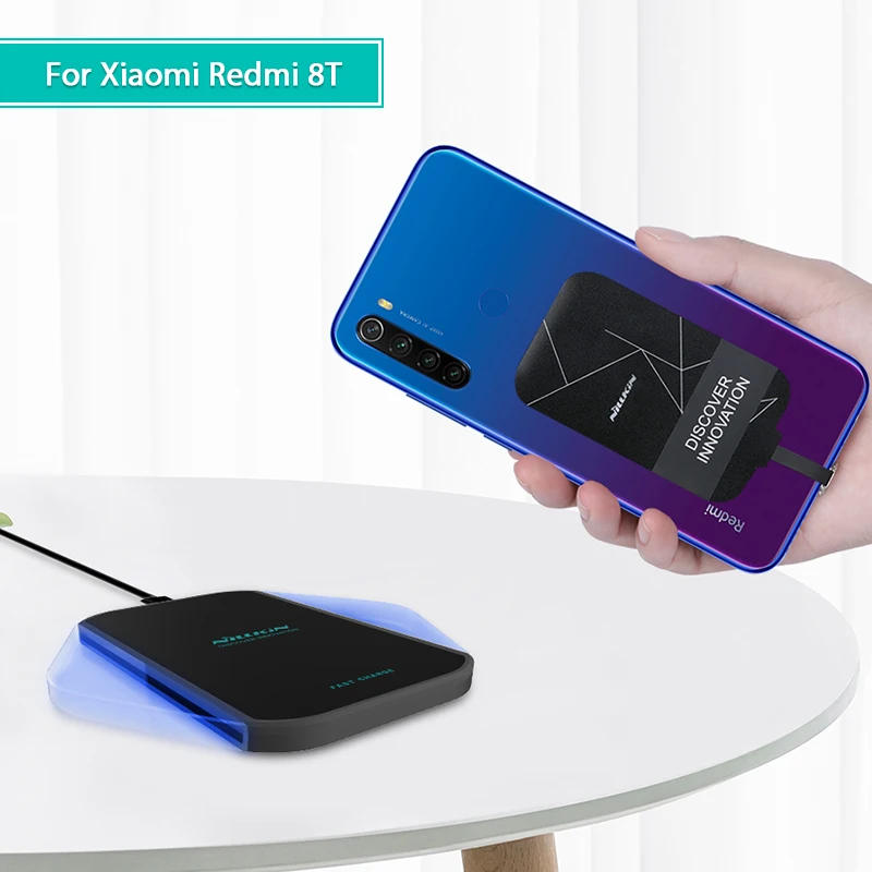 Беспроводное зарядное устройство Redmi Note 8T Qi приемник USB Type C накладная сумка