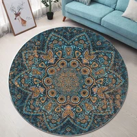 moroccan bohemian style japanese round carpet sofa furniture floor cushion crystal velvet coffee table blanket bedroom decor