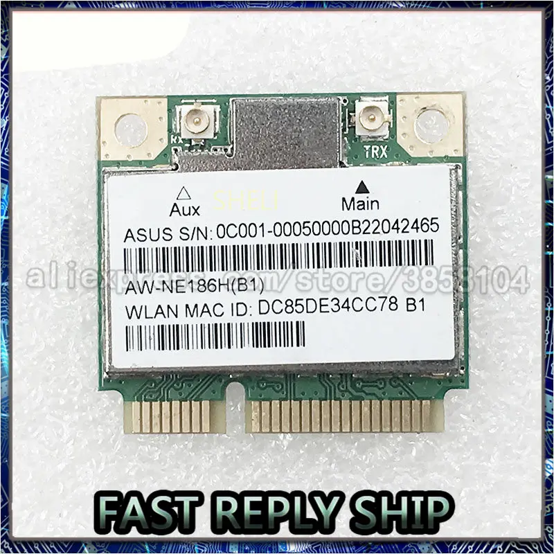 SHELI для ASUS AzureWave AW NE186H AR9485 AR5B125 Половина Mini Pci e 150 Мбит/с беспроводной Wlan Wifi