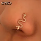 ZYZQ 1 шт. Модные Панк Змея зажимные серьги для женщин золотого цвета Индивидуальные винтажные животные Brincos женские ювелирные изделия в подарок