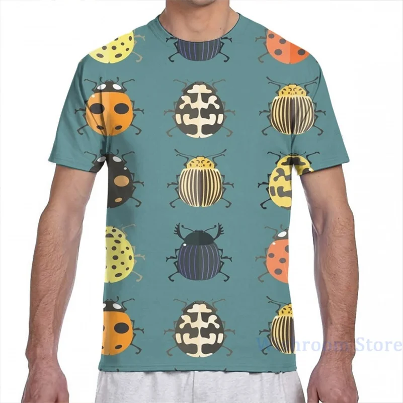 Милые жуки. Футболка Мужская/женская с принтом модный топ коротким рукавом для