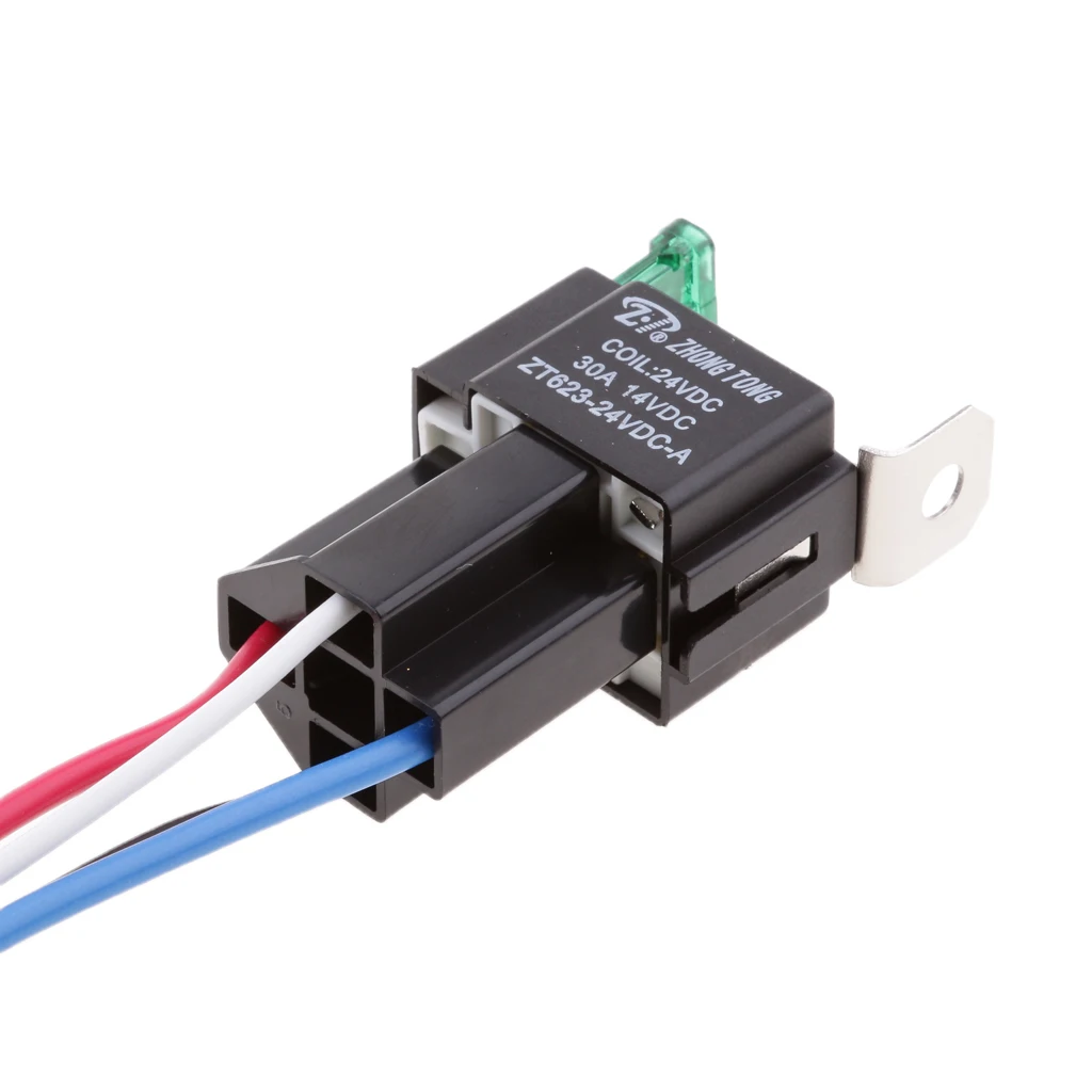 5 шт. 24 В 30A 4 Pin SPST реле общего назначения электрическое соединение | Автомобили и