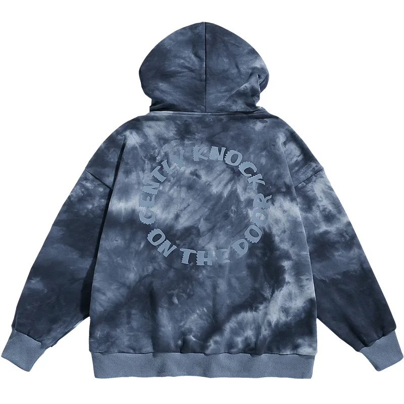 

Men Hoodie Harajuku Tie Dye Hip Hop Streetwear Oversize Cotton Hooded Sweatshirt 2020 Autumn New Casual Male Couple Hoodies