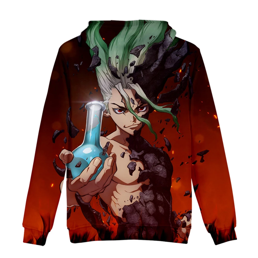 Drstone 3D печать толстовки TMS развлечения recompose 3D Аниме Dr stone толстовка с капюшоном горячая Распродажа мультфильм подростковая одежда