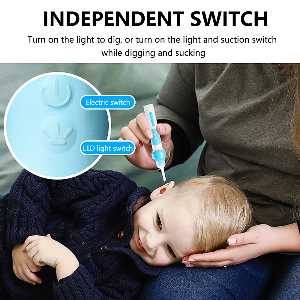 Электрический Очиститель ушей с функциями безопасная вибрация безболезненное