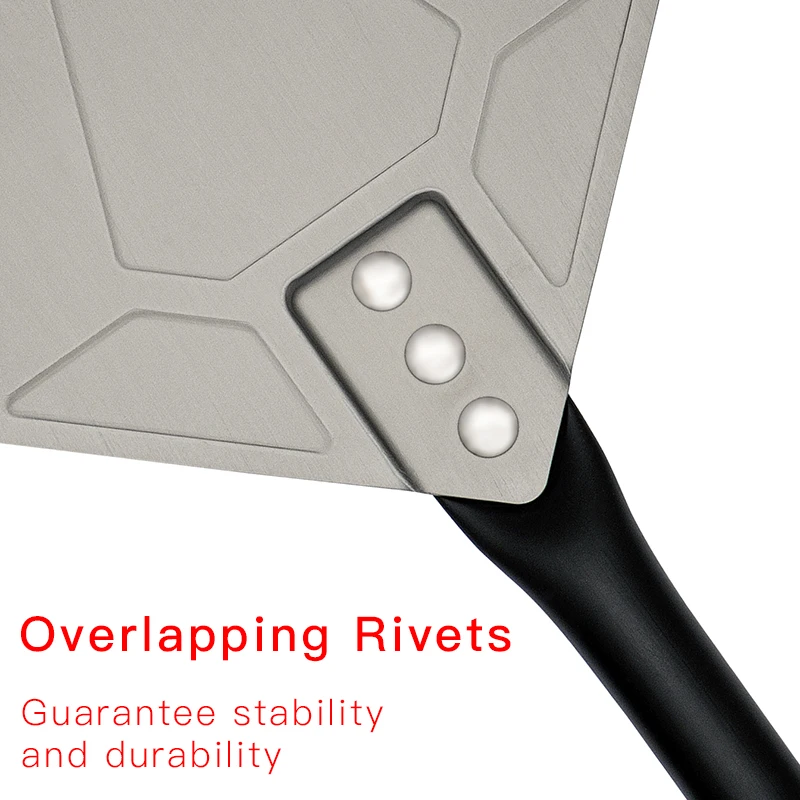 Лопатка для пиццы из твердого анодированного алюминия Регулируемая поворотная