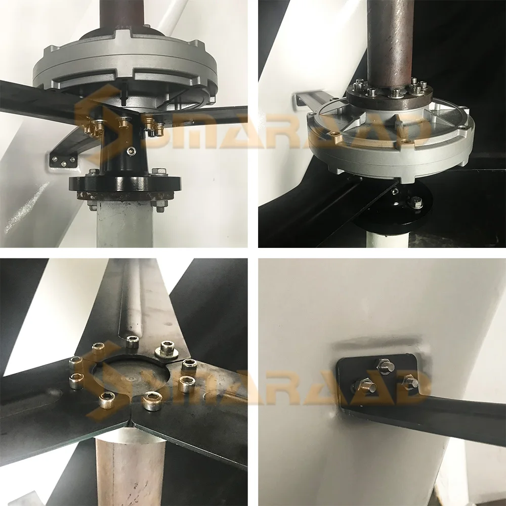 Ветряная турбина с 3 лопастями 1 кВт 220 2 низкоскоростная ветряная мельница для