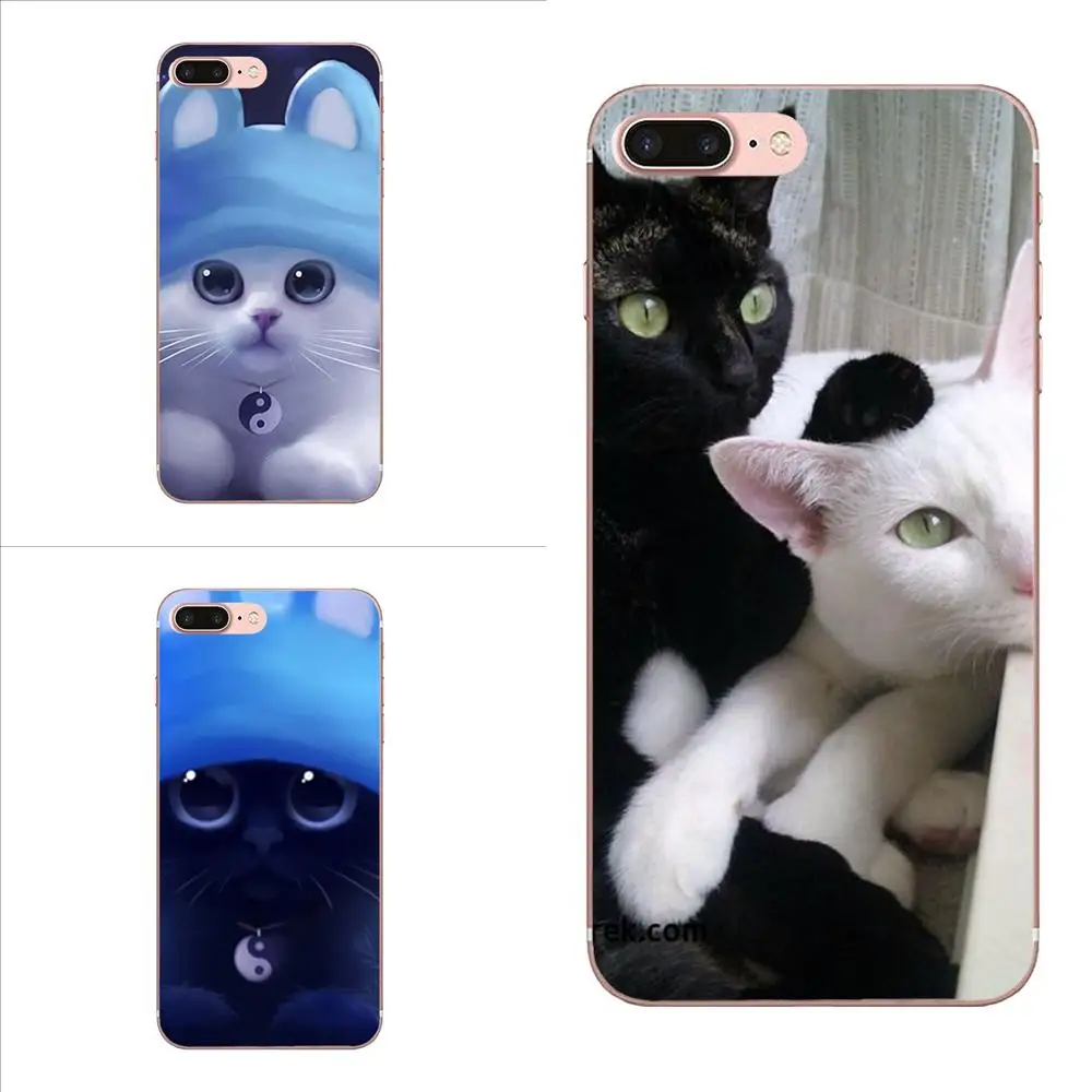 Для LG G3 G4 G5 G6 G7 K4 K7 K8 K10 K40 K50 Q6 Q60 V10 V20 V30 V40 Nexus 5 5X 2017 Мягкий Оригинальный Лучший Yin And Yang Кот Прекрасный на.