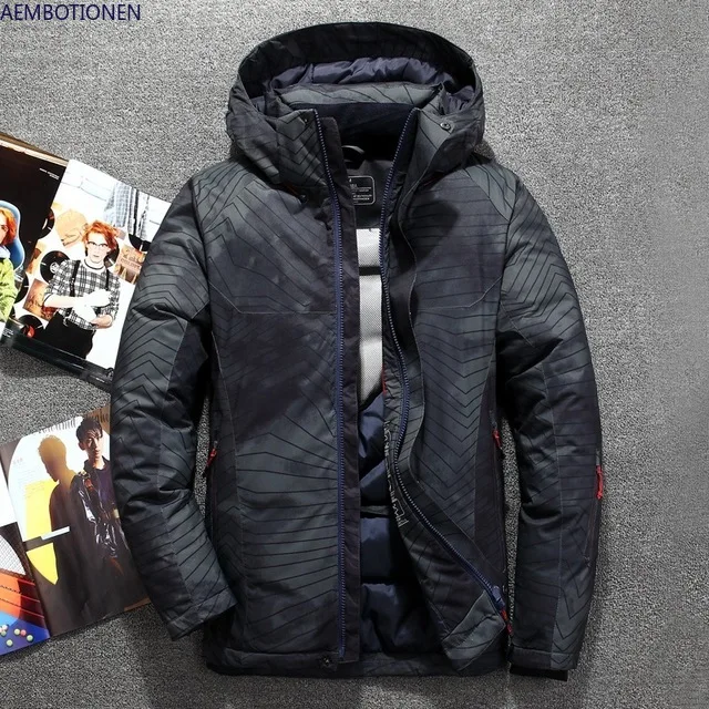 Новый мужской пуховик мужские зимние пальто повседневные толстые парки с