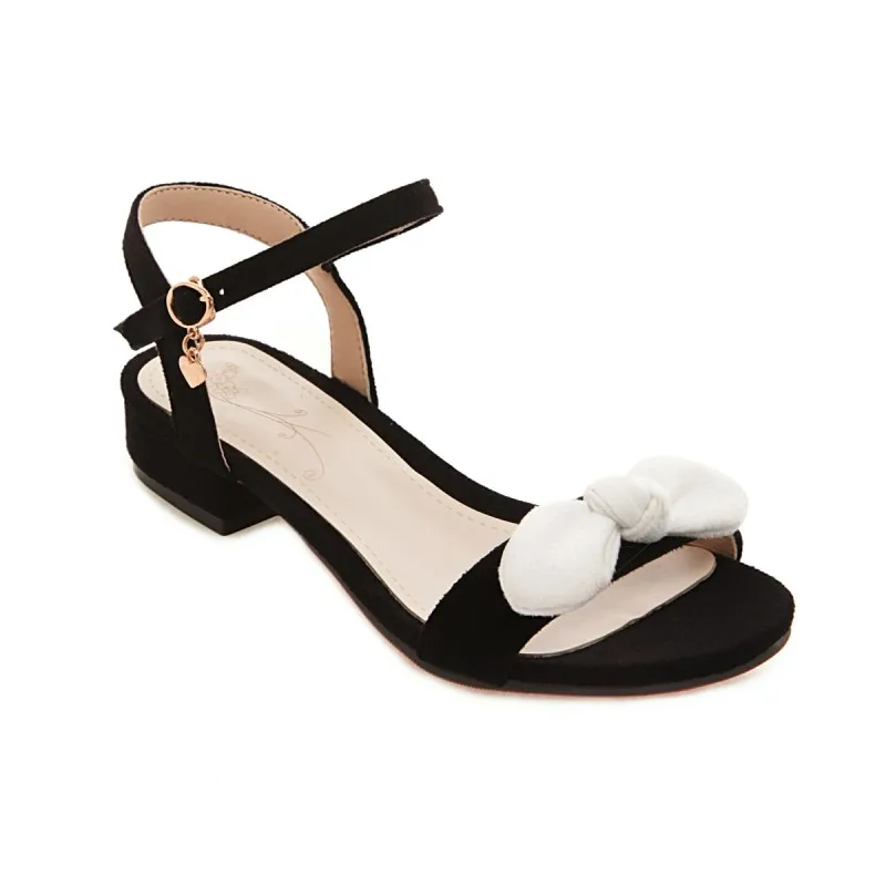 Босоножки женские летние на высоком каблуке с узлом-бабочкой большие размеры 9 10