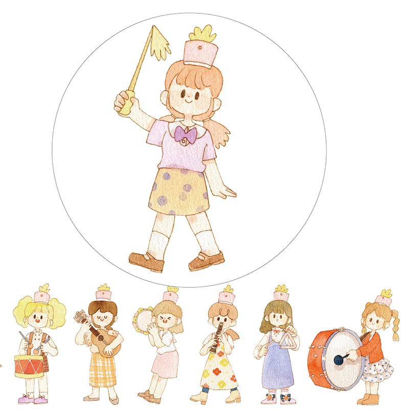 Kawaii васи лента Музыкальный клуб Маленький музыкант Новое поступление 2020|Офисный