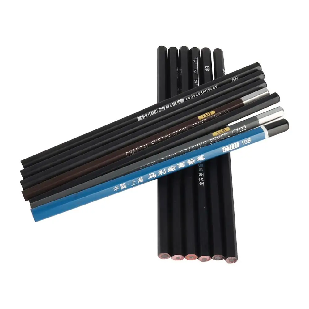 Профессиональные карандаши для рисования 2B/3B/4B/5B/6B/7B/8B/10B/12B/B/HB/2H/Honed грифельные