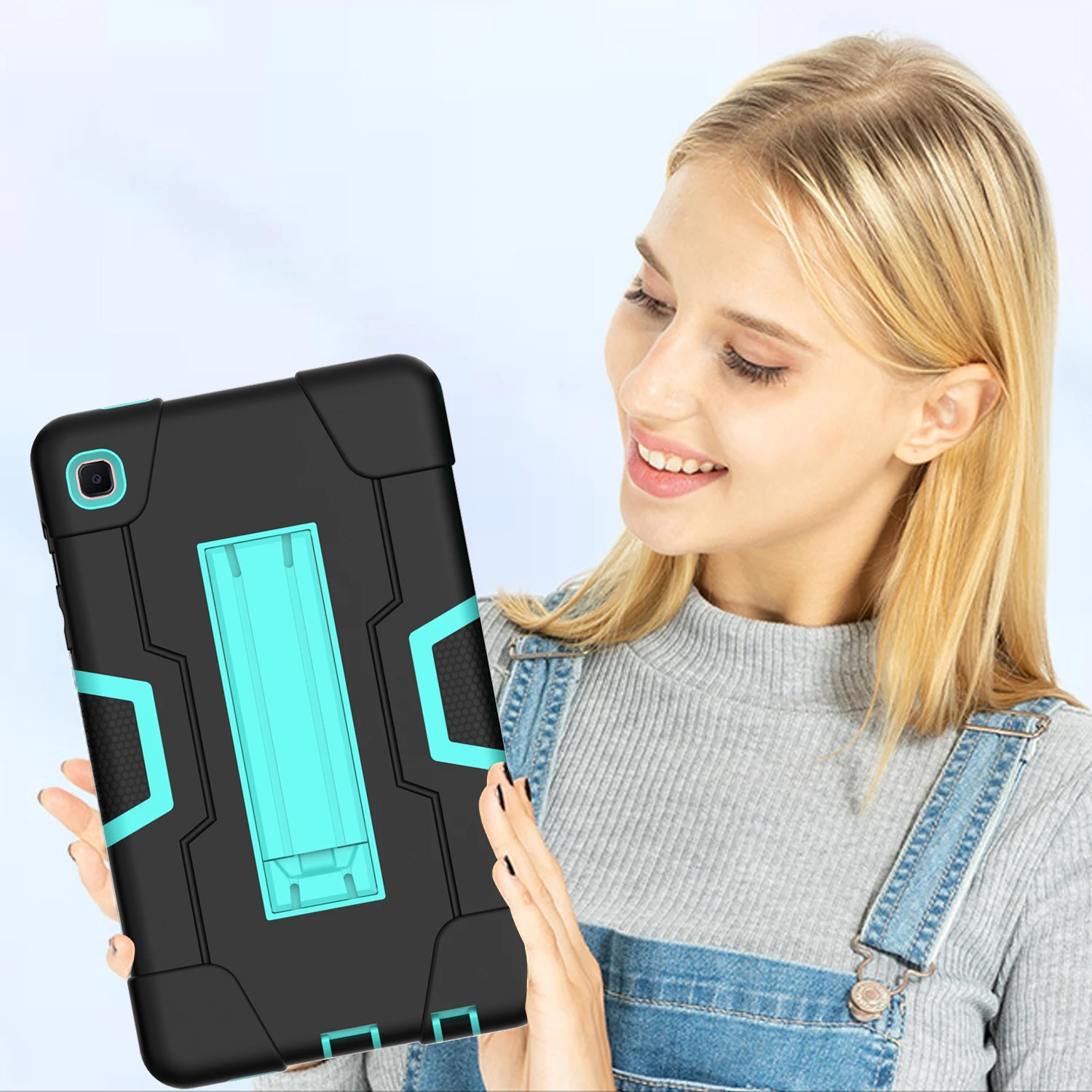 

Shockproof Silicone Tablet Case For Samsung Galaxy Tab A7lite 8.7" T225 T220 2021 Cover Rugged Duty Tablet Case For SM-T220/T225