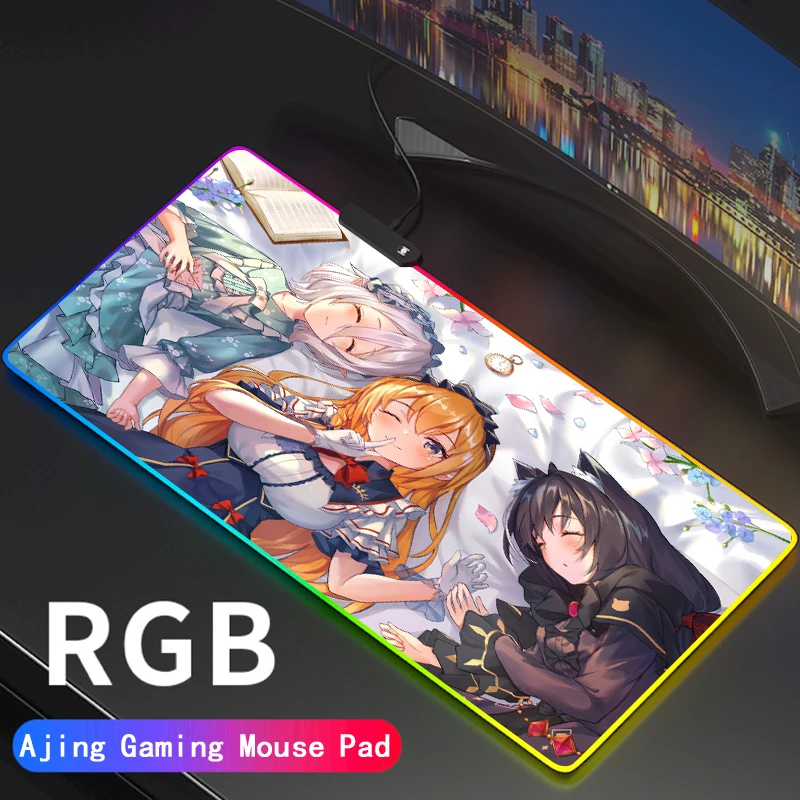 

Princess Link RGB Mouse Pad 900x400 Large Re:Dive Gaming Mousepad XXL Gamer Keyboard Maus Pad Computer Desk Mat Game Accessories