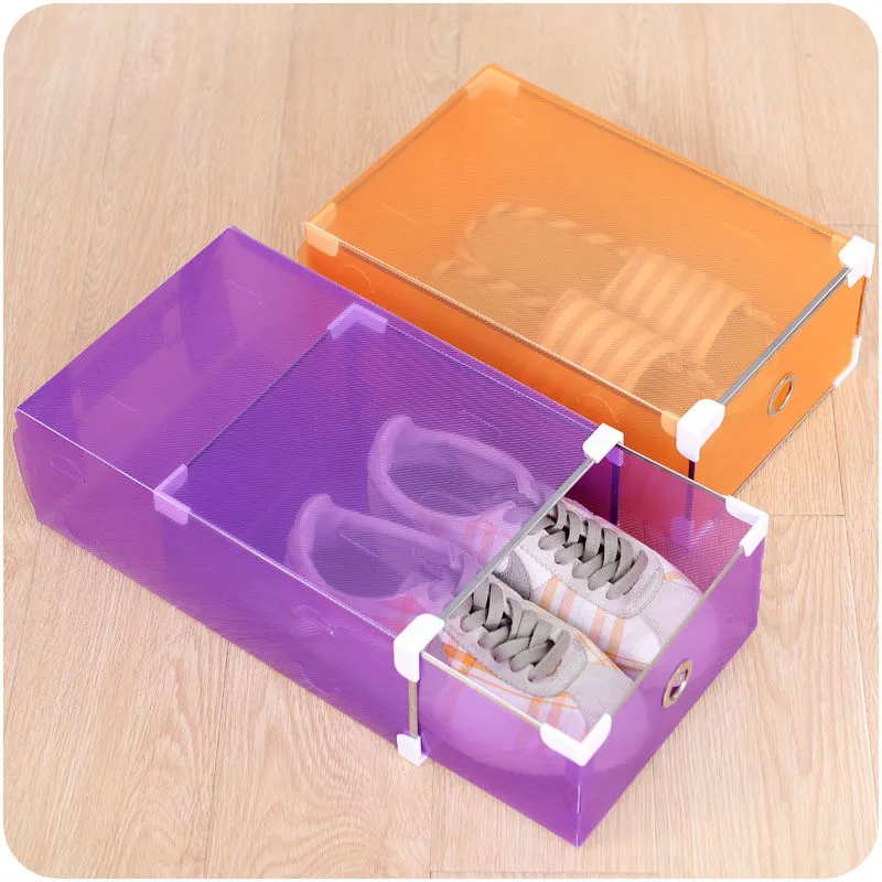 

Shoe Organizer Drawer Transparent Plastic Shoe Storage Box Rectangle PP Thickened Shoes Organizer Drawer Shoe Boxes