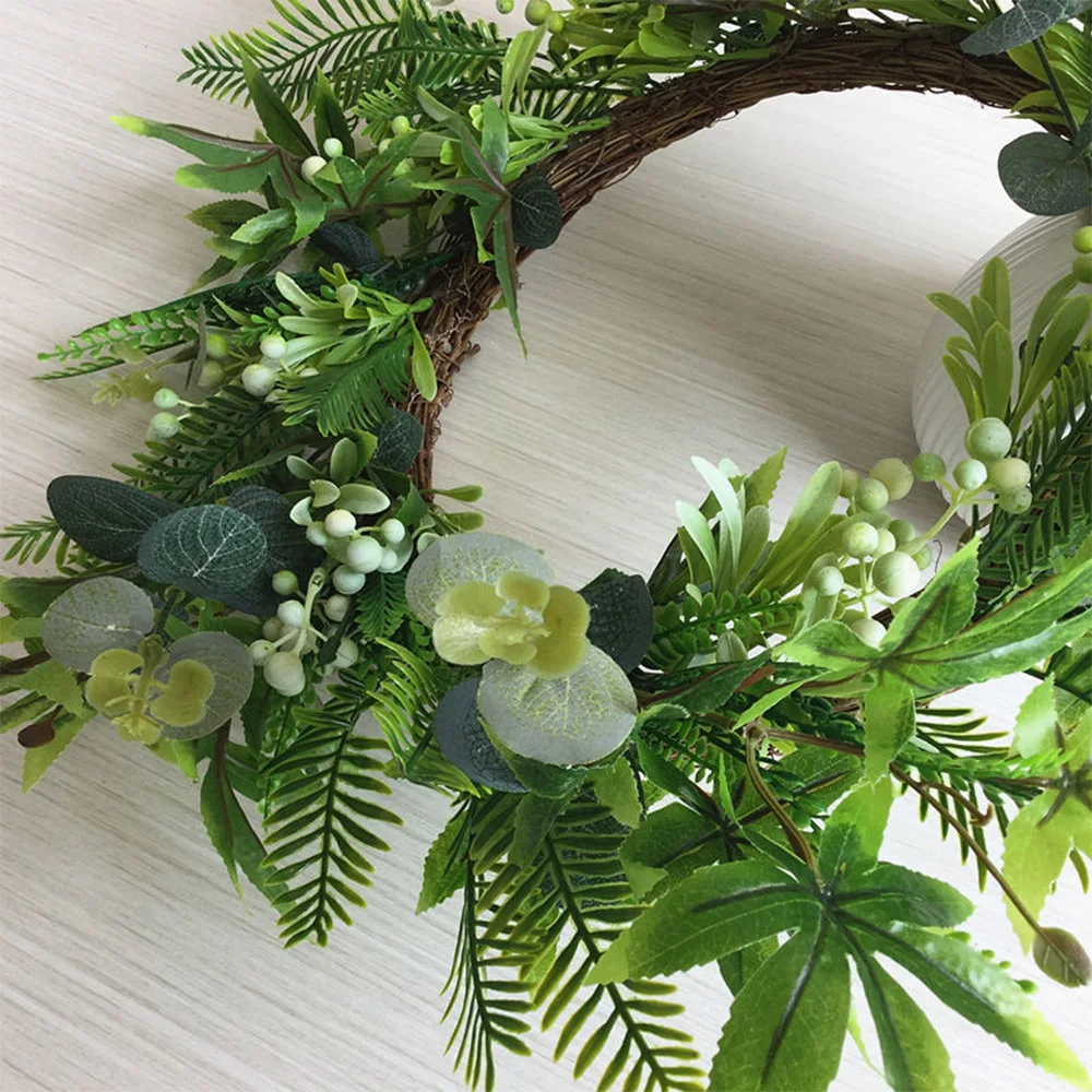Сосновые ветви венок искусственные листья цветочный открытый внутренний