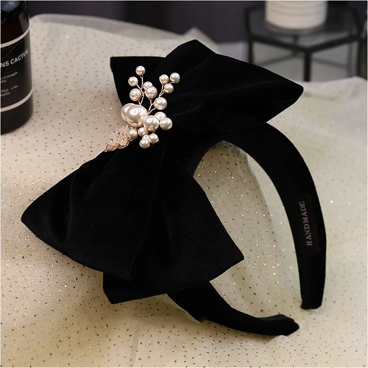 

Wedding Lady Wine red Velvet Lace Bow Knot Headdress Decoration Bridal Wedding Hat Satin Material Bridal Hat French Retro