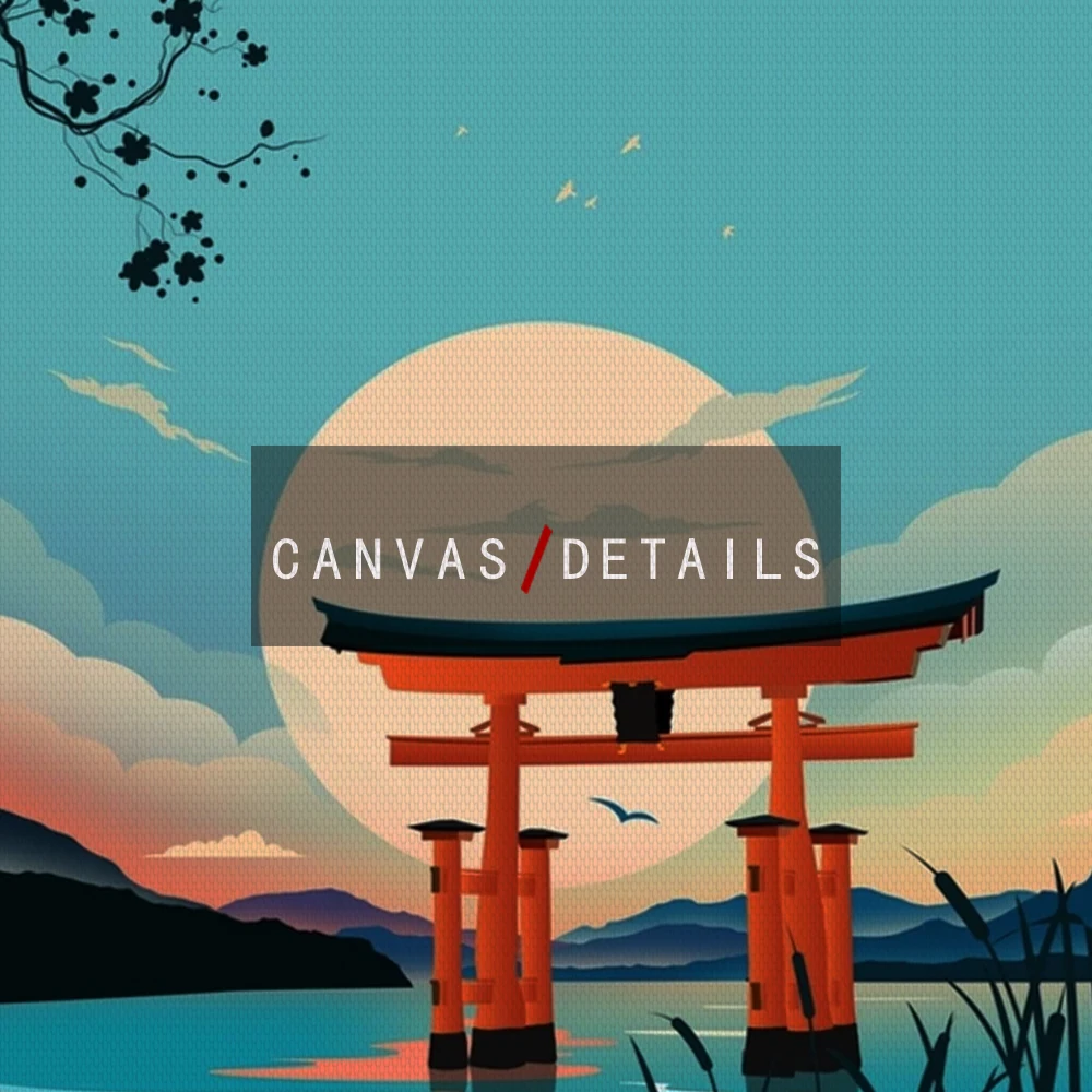 Современная картина маслом в скандинавском стиле пейзаж Бали Япония Банф холст