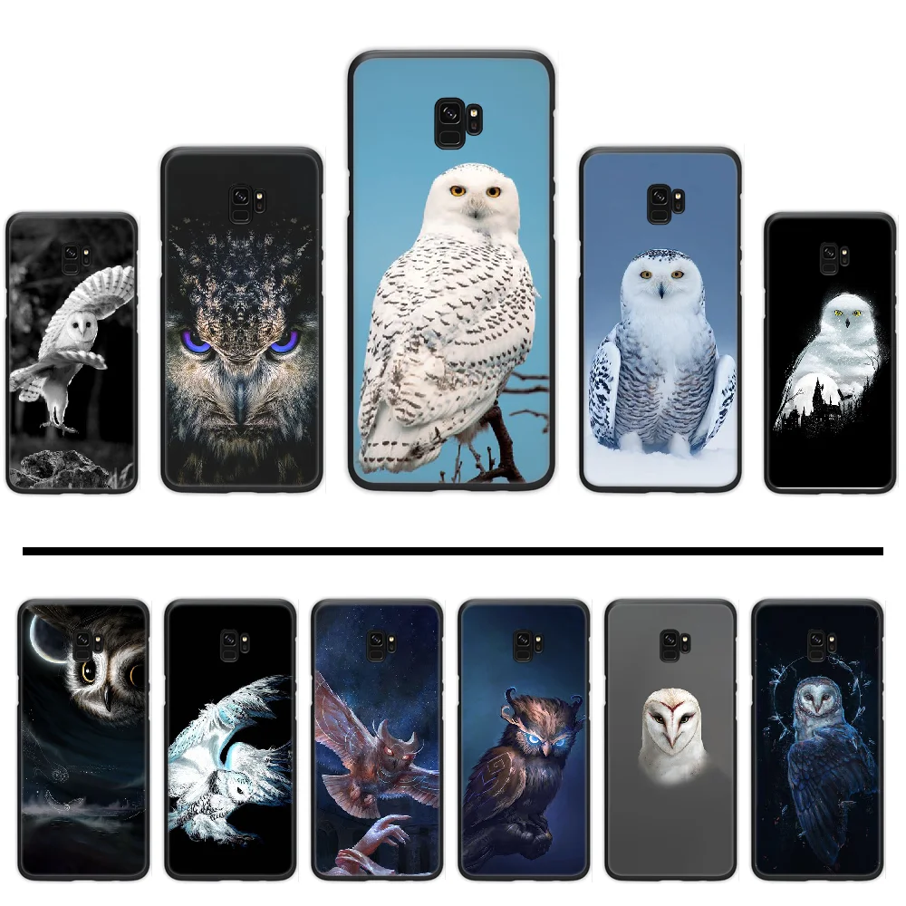Стильный чехол с рисунком совы для телефона Samsung Galaxy S5 S6 S7 S8 S9 S10 S10e S20 edge plus lite |