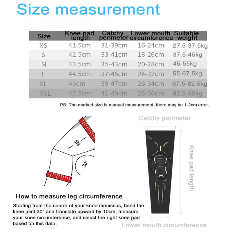 

1PC Knee Pads Compression Leg Sleeve for Basketball Volleyball Weightlifting Knee Support Braces Fitness Running Cycling Workout