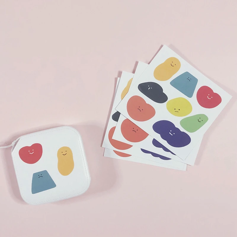 8 шт./лот мультяшный милый корейский стиль Ins Сердце Улыбка облако стикер DIY
